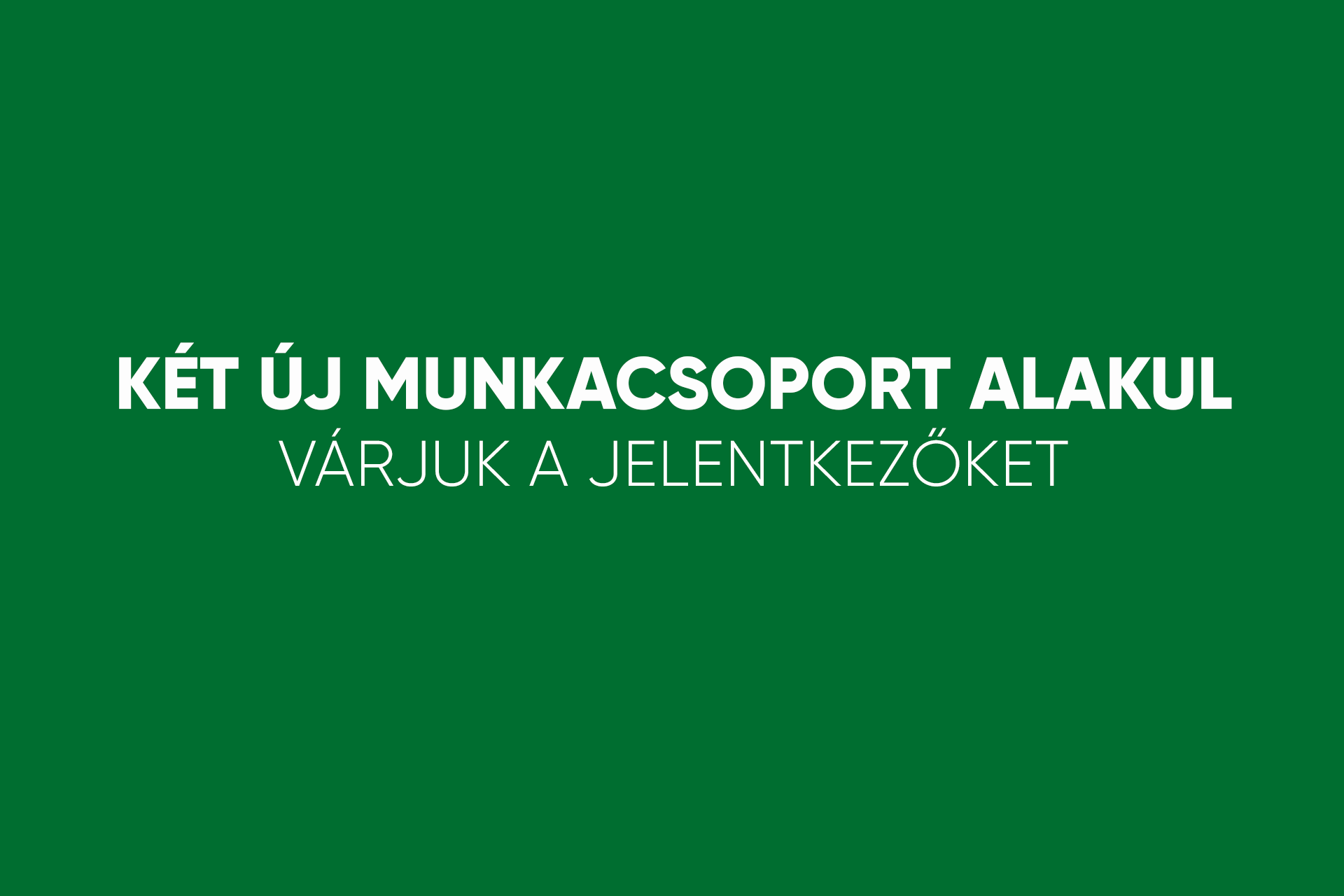 Önkormányzati munkacsoportokat szerveznek Nadapon.
